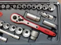 Teng tools тенг 1/2 гидория 44 части качествени вложки камъни комплект хром ванадий, снимка 5