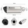 Сиво-карбоново спортно гърне 370 mm с DB Killer, снимка 3