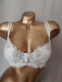 MIRIALE 80 C Дантелен сутиен с бродерия цвят екрю, снимка 1