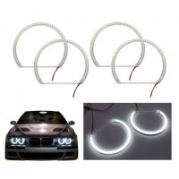 Ангелски очи за BMW Е46, Диодни, SMD, снимка 1 - Аксесоари и консумативи - 39496238