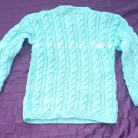 Плетен детски пуловер , снимка 2 - Детски пуловери и жилетки - 39614758