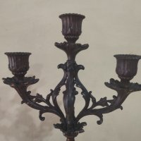 Два барокови свещника комплект, снимка 2 - Други ценни предмети - 44506802
