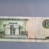 Банкнота - Доминикана - 10 песо | 2003г., снимка 2 - Нумизматика и бонистика - 42661728