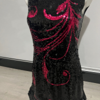 Къса рокля на пайети размер S, снимка 3 - Рокли - 40958152