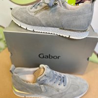 Дамски обувки Gabor Aquamarine естествен велур, снимка 3 - Дамски ежедневни обувки - 40164165