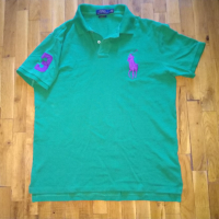 Ralph Lauren Ралф Лаурен спортна тениска 100% памук размер Л, снимка 1 - Спортни дрехи, екипи - 36232312