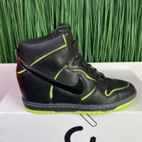 високи кецове Nike Dunk Sky Hi Cut Out Black Volt номер 40-40,5, снимка 7 - Маратонки - 40242044