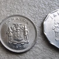 Манети. Ямайка . 1 , 5 цента и 1 долар . 3 бр., снимка 6 - Нумизматика и бонистика - 42425166