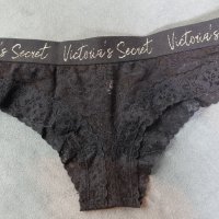 Victoria's Secret M черни дантелени бразилиани, снимка 1 - Бельо - 39546833