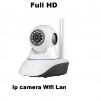 Безжична Full HD Ip camera с нощно виждане Wifi Lan видеонаблюдение, снимка 1 - IP камери - 34711784