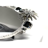 ATELIER SWAROVSKI 🍊 Дамски слънчеви очила “SILVER NIGHT & BLACK DIAMOND” нови с кутия, снимка 9 - Слънчеви и диоптрични очила - 41417055