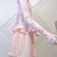 Розова детска рокля за спортни танци, снимка 4 - Детски рокли и поли - 44421226