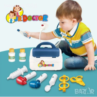 Детско Куфарче с лекарски инструменти със звук и светлини, 10 аксесоара, снимка 2 - Образователни игри - 44588138