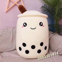 Плюшен шейк Бабъл Boba Tea Bubble Tea Cup , снимка 9 - Плюшени играчки - 41604411