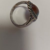 Старинен сребърен пръстен, снимка 3 - Пръстени - 39231968