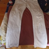 Дамски бял панталон , снимка 2 - Панталони - 42353309
