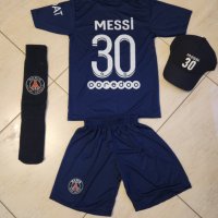 MBappe 7 PSG + Калци + Шапка 2023г Нов Детско Мбаппе ПСЖ Комплект New, снимка 9 - Футбол - 39956302