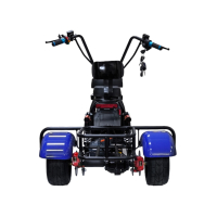 Мини електрическа триколка HARLEY 1200W - синя, снимка 2 - Мотоциклети и мототехника - 44640901