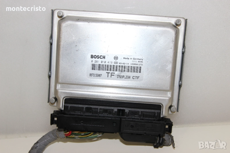 Моторен компютър Honda Civic VII (2001-2005г.) 0281010419 / 0 281 010 419 / 37820PLZE00, снимка 1