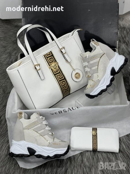 Дамска чанта портфейл и кецове Versace код 140, снимка 1