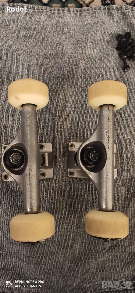 Скейтборд машинки/колесари Grizzly с колела,лагери и болтове., снимка 1