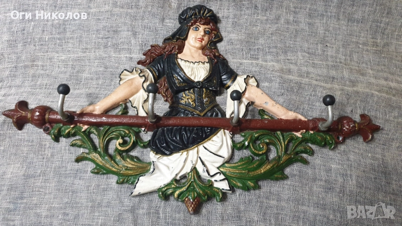 Метална винтидж закачалка, снимка 1