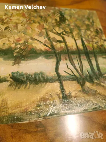 Стара картина.Маслени бой..., снимка 1