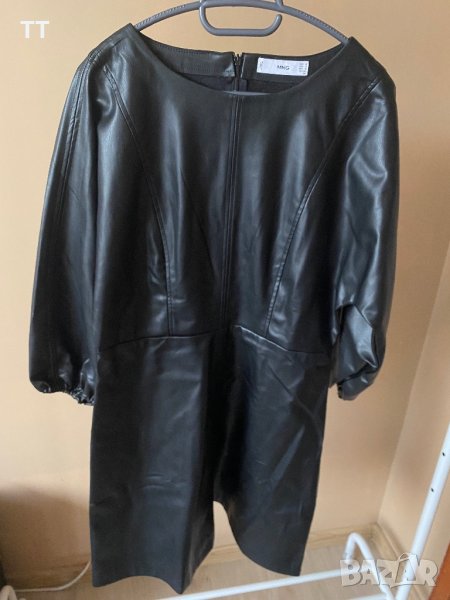 Дамска кожена рокля манго м размер , снимка 1