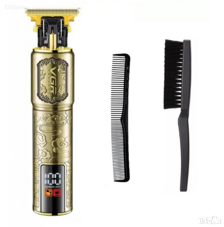 Машинка за подстригване V G R, Контур на брада и тяло, Четка и гребен за избледняване, снимка 1