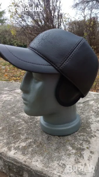 Мъжка луксозна шапка с каракула L, снимка 1