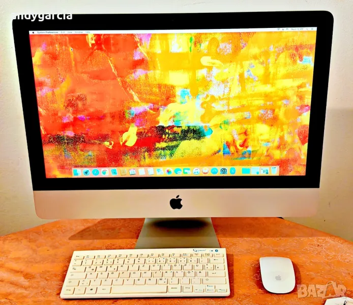  Apple iMac 21.5 A1418 Late 2013 Silver/Core i5/8GB RAM/1TB HDD/Full HD all in one компютър , снимка 1