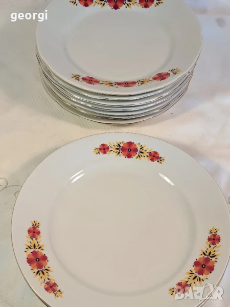 порцеланови чинии "Майски венец"   8/4, снимка 1