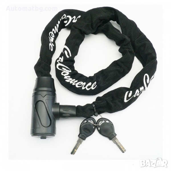 Катинар за велосипед Automat, Заключващо устройство сключ, Черен, снимка 1