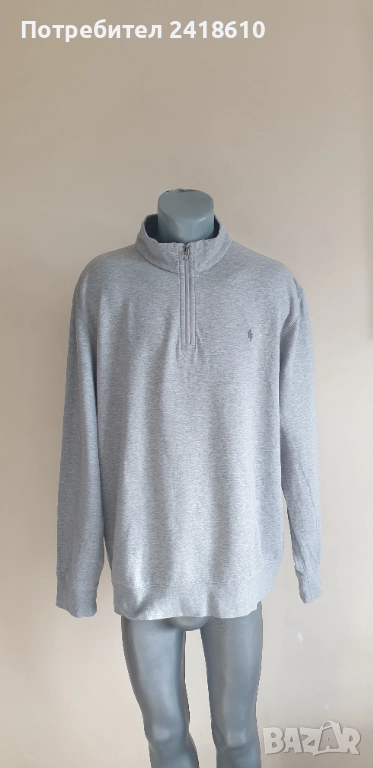 POLO Ralph Lauren Cotton Half Zip Mens Size XL / 2XL НОВО! ОРИГИНАЛ! Мъжки памучен Суичър с 3/4 цип!, снимка 1