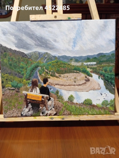 ръчно рисувани картини с акрилни бои 25/30, снимка 1