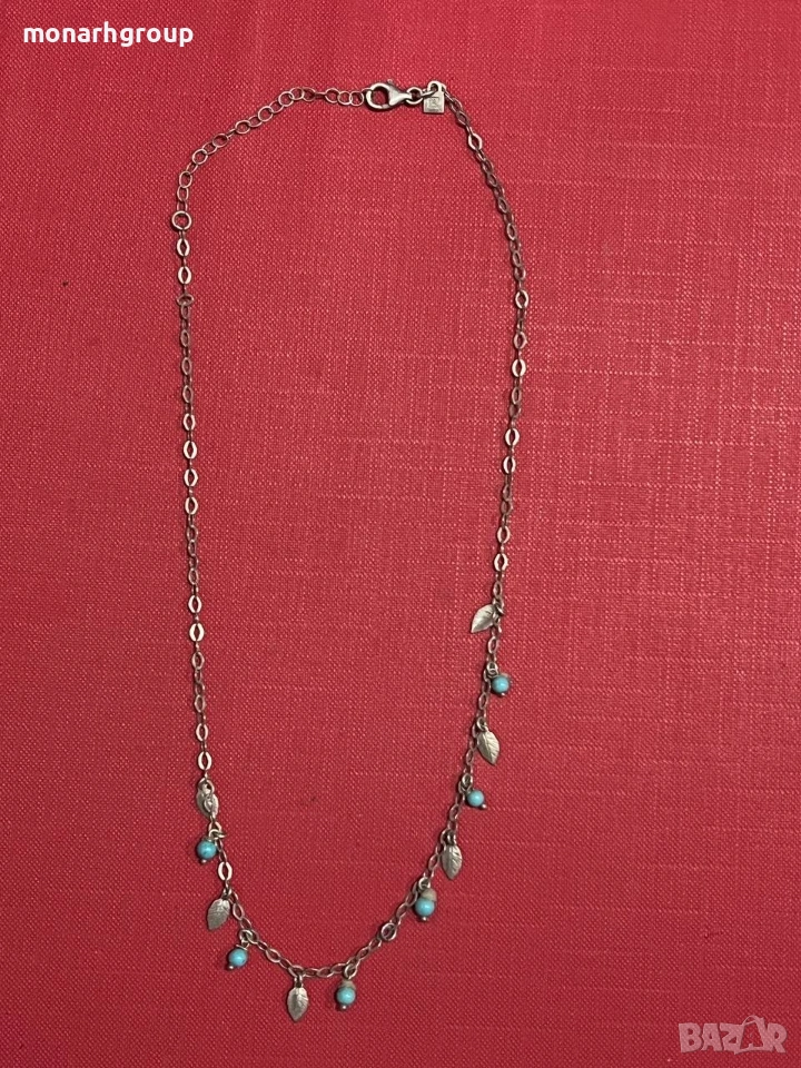 Сребърно колие, снимка 1