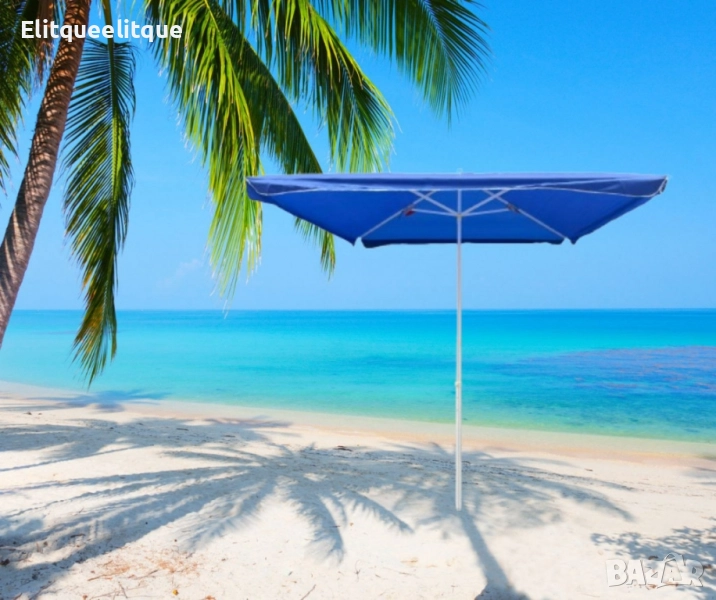 Плажен чадър – Ø2.40 м, височина 2.70 м, снимка 1