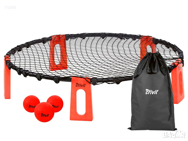 НОВИ! Комплект за спайкбол Roundnet Crivit мини волейбол, снимка 1