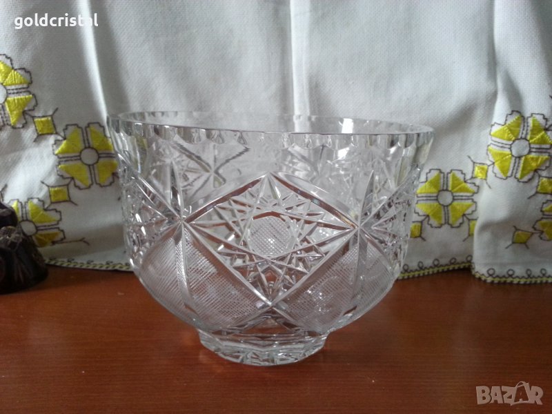 Голяма кристална купа фруктиера , снимка 1