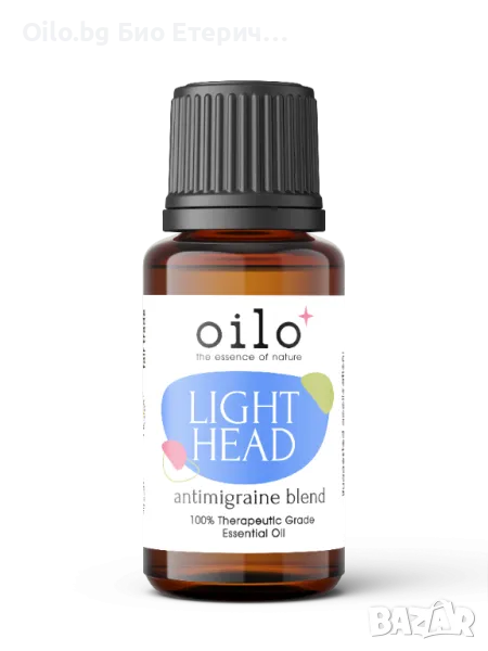 Oilo БИО Етерични масла - Без мигрена-Light Head no migraine oil 5 мл., снимка 1