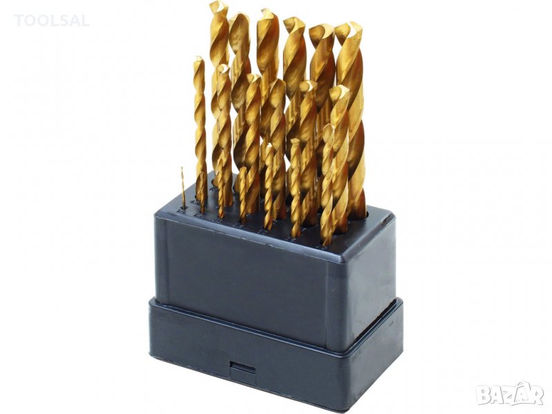 Титаниеви cвредла HSS-TiN, Ø1-10mm, 19бр,, снимка 1