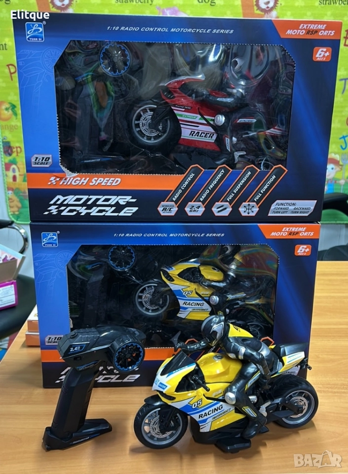 RC Спортен мотоциклет с дистанционно управление, снимка 1