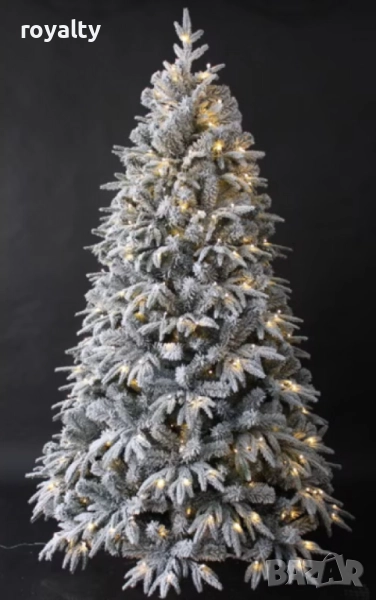Коледна елха с вградени лампички по връхчетата, снимка 1