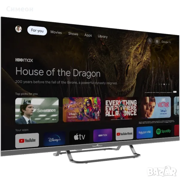 Смарт телевизор Smart Tech 32 инча Google TV , снимка 1
