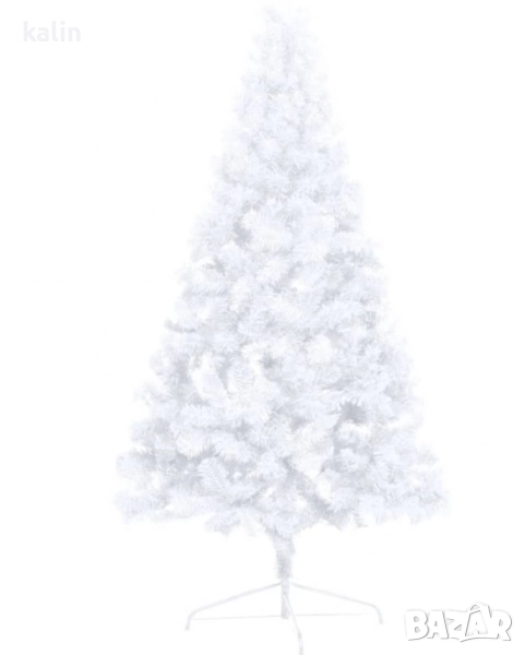 Изкуствена коледна елха - бяла -120см, снимка 1