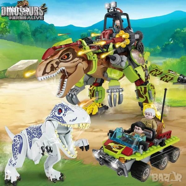 Голям конструктор Динозавър 640 части, в кутия - 3723, снимка 1