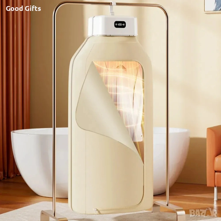 Интелигентна Електрическа Сушилня за Дрехи (500W) – Бързо Изсушаване и Нежна Грижа, снимка 1