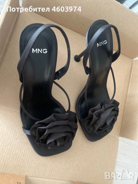Сандали на висок ток Mango, снимка 1
