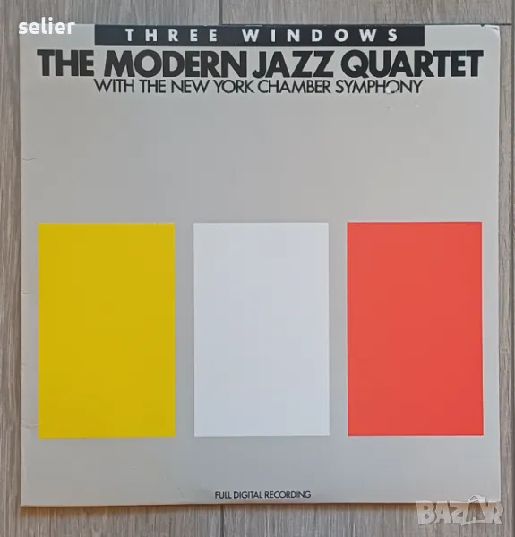 The Modern Jazz Quartet with New York Chamber Symphony ‎– Three Windows Американско издание 1987г Ст, снимка 1