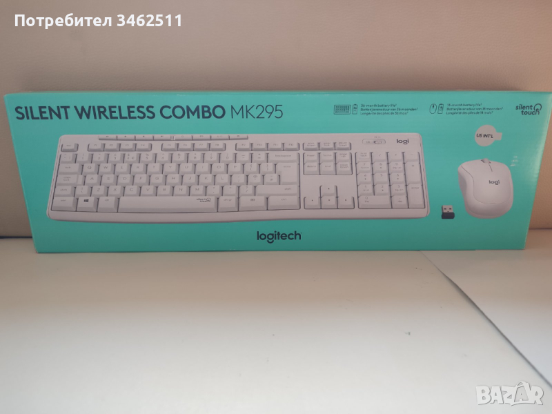 клавиатура Logitech MK295 Silent Wireless Combo, снимка 1